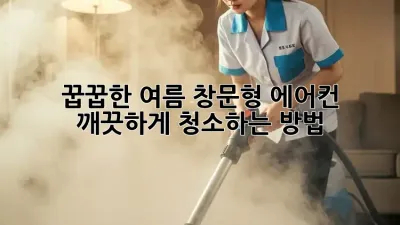 꿉꿉한 여름, 창문형 에어컨 깨끗하게 청소하는 방법!